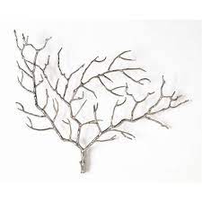 metal tree branch sculpture wall decor