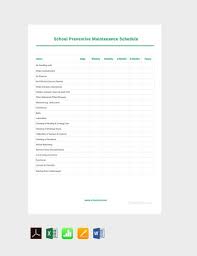 35 preventive maintenance schedule