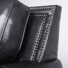 greylord leather sofa with nail head