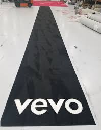 vevo event rug a custom logo rug with