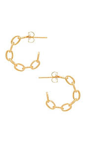 five and two mariah hoop earrings in