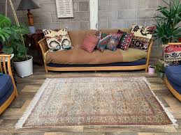 vine turkish silk handmade rug in
