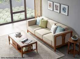 3 Seater Sofa Walnut Furniture