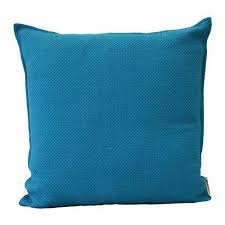 Blue And White Plain Fiber Cushion For