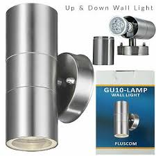 stainless steel up down wall light gu10