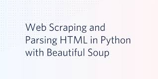 web sing and parsing html in python