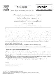 Abstract we perform a statistical study of the. Exploring The Use Of Metaphor In Communication Of Contemporary Physics Topic Of Research Paper In Languages And Literature Download Scholarly Article Pdf And Read For Free On Cyberleninka Open Science Hub