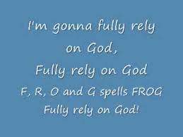 Image result for sign that says Fully Rely on God