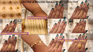 light weight gold rings bracelets
