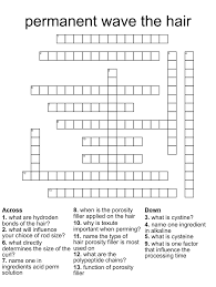 permanent wave the hair crossword