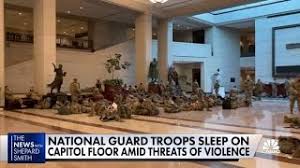 The national guard was called in during the capitol riots on jan. 20 000 National Guard Troops To Defend The Capitol Amid Threats Of Violence During Inauguration Week Youtube