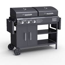 Gas And Charcoal Combination Bbq Grill