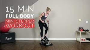 mini stepper with bands workout