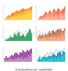 Vector Graphs Charts With Flat Elements Infographic For Business Presentation Illustration Colorful Bar Charts
