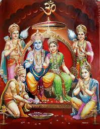 In this pic lord rama is with mata sita, lakshman and hanuman. Ram Darbar Wallpapers Wallpaper Cave