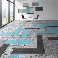carpet tiles using econyl recycled yarn