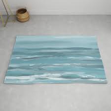 blue gray teal aqua rug