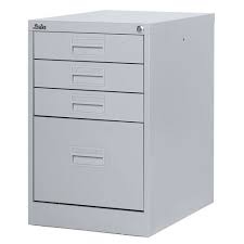 filing cabinet midi light grey steel