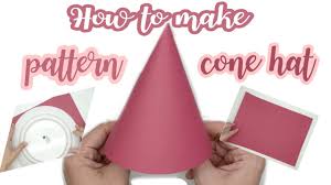 how to make pattern cone hat diy