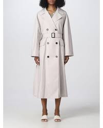 Max Mara The Cube Trench Coat In White