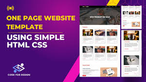 template simple html css step