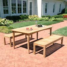 Teak Picnic Table With Benches