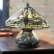 Stained Glass Shade And Mosaic Base
