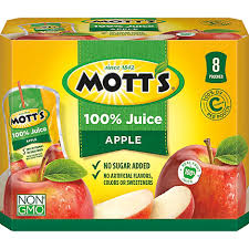 motts apple juice pouch 100 real fruit