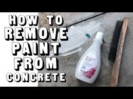 How To Remove Paint From Concrete