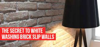 white washing brick slip walls