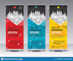 banner stand template creative design