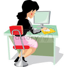 Share the best gifs now >>>. Women Working At A Computer Clipart Commercial Use Gif Jpg Png Eps Svg Clipart 370497 Graphics Factory