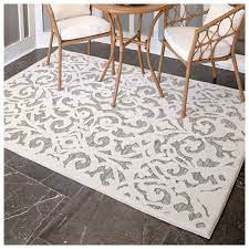 outdoor area rug natural gray 1 11 x