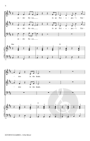 sheet for mixed choir