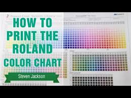 How To Print The Roland Color Chart