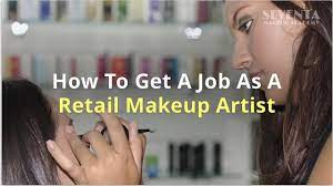 job as a retail makeup artist
