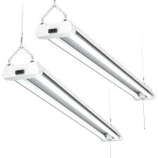 Sunco Lighting 2 Pack Led Utility Shop Light 4 Ft Linkable Integrated Fixture 40w 260w 5000k Daylight 4100 Lm Frosted