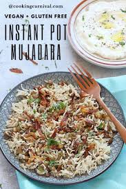 Add rice and stir until rice is coated with oil, cook about 2 minutes. Instant Pot Mujadara Lebanese Rice And Lentil With Fried Onions V Gf