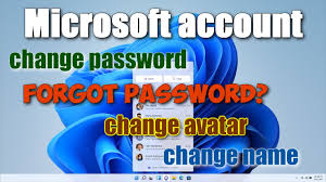 change your microsoft account pword