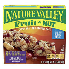 nature valley granola bars fruit nut