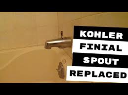 kohler faucets finial series tub spout