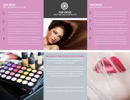 professional makeup artist brochure