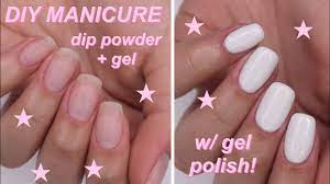 diy manicure w dip powder and gel