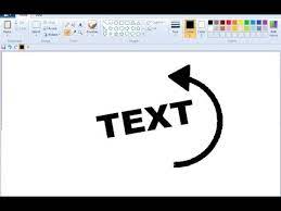 How To Rotate Text In Ms Paint