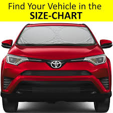 Buy Windshield Sun Shade Easy Select Chart With Your Vehicle
