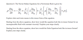 solved the navier stokes equations for