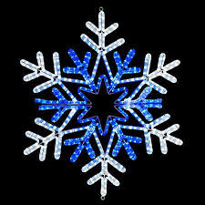 Outdoor Snowflake Light Decorations