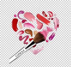 makeup heart shaped brush makeup png