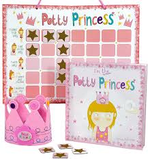 Princess Potty Training Gift Set With Book Potty Chart Star Magnets And Reward Crown For Toddler Girls Comes In Castle Gift Box
