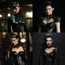 anne hathaway catwoman realistic photo